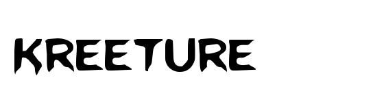 Kreeture font, free Kreeture font, preview Kreeture font