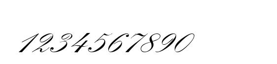 KremlinScriptTwo Regular DB Font, Number Fonts