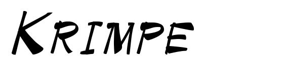 Krimpe font, free Krimpe font, preview Krimpe font