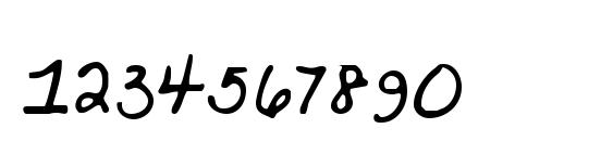 Kristen curly Font, Number Fonts