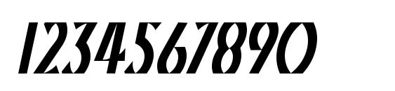 Kristin Italic Font, Number Fonts