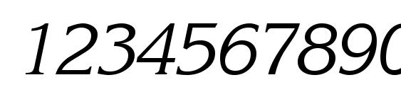 Krone Italic Font, Number Fonts