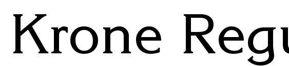 Krone Regular Font