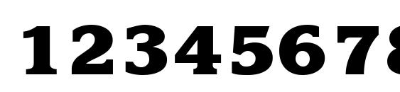 KroneExtrabold Regular Font, Number Fonts