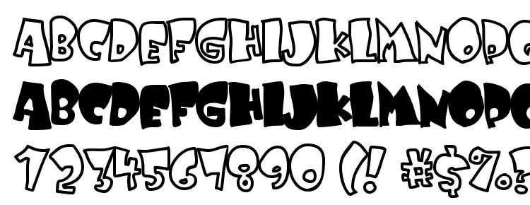 glyphs Kruffy font, сharacters Kruffy font, symbols Kruffy font, character map Kruffy font, preview Kruffy font, abc Kruffy font, Kruffy font