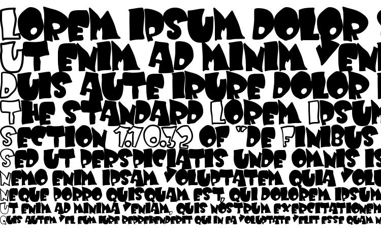 specimens Kruffy font, sample Kruffy font, an example of writing Kruffy font, review Kruffy font, preview Kruffy font, Kruffy font