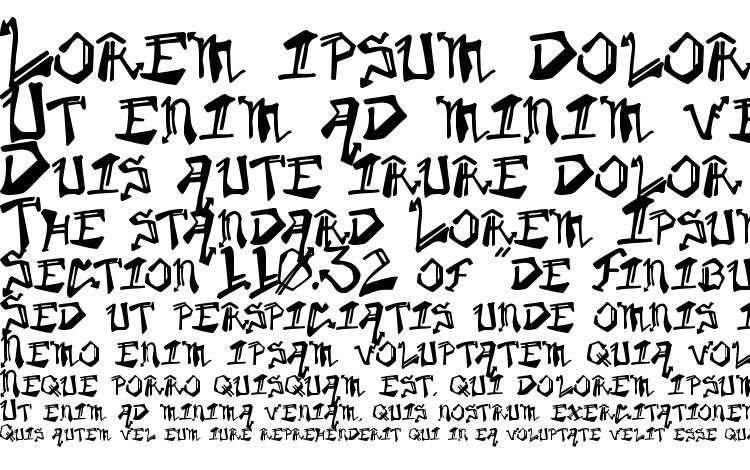 specimens Krylon Gothic font, sample Krylon Gothic font, an example of writing Krylon Gothic font, review Krylon Gothic font, preview Krylon Gothic font, Krylon Gothic font
