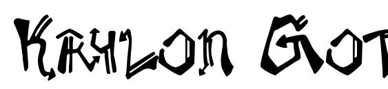 Krylon Gothic Font