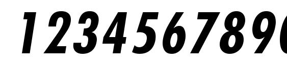 Kudos Black Condensed SSi Bold Condensed Italic Font, Number Fonts