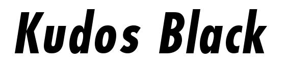 Шрифт Kudos Black Condensed SSi Bold Condensed Italic