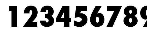 Kudos Black Condensed SSi Extra Bold Condensed Font, Number Fonts