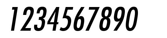 Kudos Condensed SSi Condensed Italic Font, Number Fonts