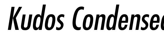 Шрифт Kudos Condensed SSi Condensed Italic