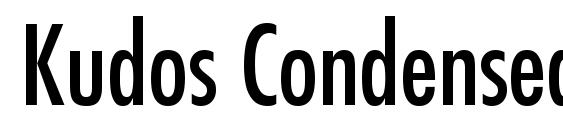 Kudos Condensed SSi Condensed font, free Kudos Condensed SSi Condensed font, preview Kudos Condensed SSi Condensed font