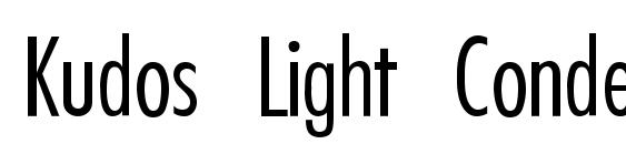 Kudos Light Condensed SSi Extra Light Condensed Font