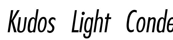 Kudos Light Condensed SSi Normal Font