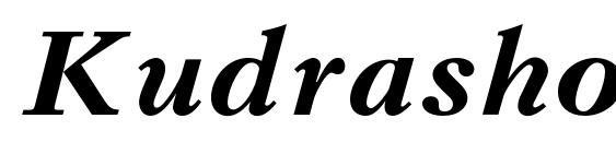 Kudrashovc bolditalic font, free Kudrashovc bolditalic font, preview Kudrashovc bolditalic font