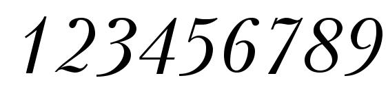 KudrashovCTT Italic Font, Number Fonts