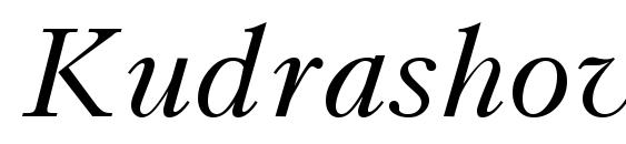 KudrashovCTT Italic font, free KudrashovCTT Italic font, preview KudrashovCTT Italic font