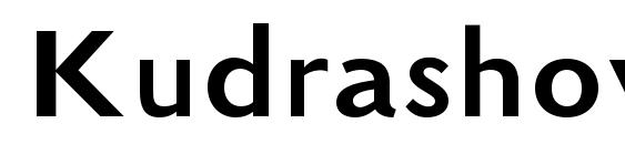 Kudrashovsansc font, free Kudrashovsansc font, preview Kudrashovsansc font