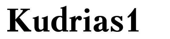 шрифт Kudrias1, бесплатный шрифт Kudrias1, предварительный просмотр шрифта Kudrias1