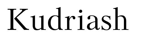шрифт Kudriash, бесплатный шрифт Kudriash, предварительный просмотр шрифта Kudriash