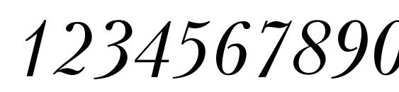 Kudriashov Italic Font, Number Fonts