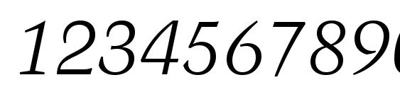 Kuenstler 480 Italic BT Font, Number Fonts