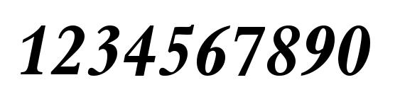 Kuriakos Black SSi Bold Italic Font, Number Fonts
