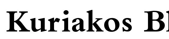 шрифт Kuriakos Black SSi Bold, бесплатный шрифт Kuriakos Black SSi Bold, предварительный просмотр шрифта Kuriakos Black SSi Bold