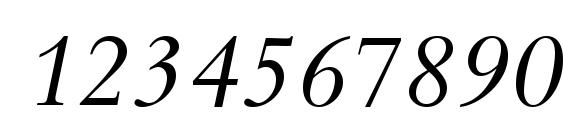 Kuriakos SSi Italic Font, Number Fonts