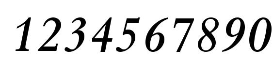 Kuriakos SSi Semi Bold Italic Font, Number Fonts