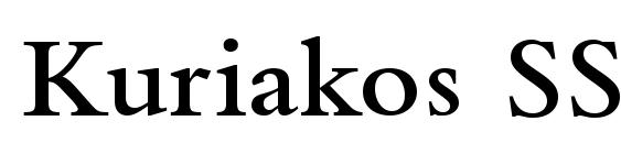 шрифт Kuriakos SSi Semi Bold, бесплатный шрифт Kuriakos SSi Semi Bold, предварительный просмотр шрифта Kuriakos SSi Semi Bold