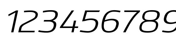 Kuro Italic Font, Number Fonts