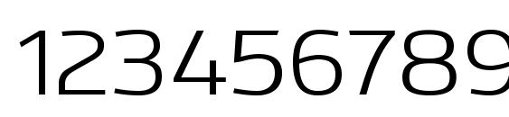 Kuro Regular Font, Number Fonts