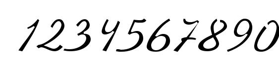 Kursivc regular Font, Number Fonts