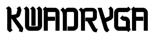 шрифт Kwadryga, бесплатный шрифт Kwadryga, предварительный просмотр шрифта Kwadryga