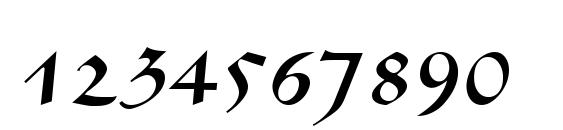 L690 Script Regular Font, Number Fonts