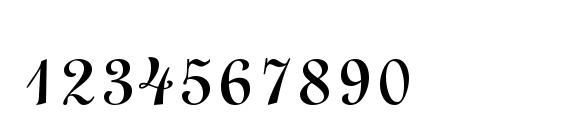 L730 Script Regular Font, Number Fonts