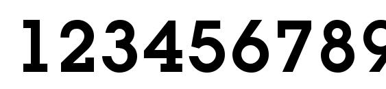 L850 Slab Bold Font, Number Fonts