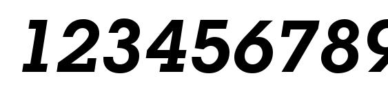 L850 Slab BoldItalic Font, Number Fonts