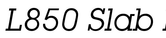 L850 Slab Italic Font