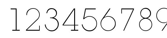 L850 Slab Light Regular Font, Number Fonts