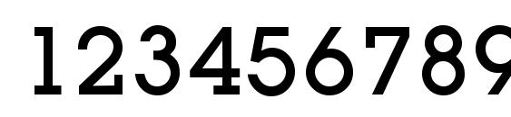 L850 Slab Medium Regular Font, Number Fonts