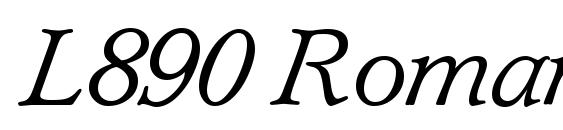 L890 Roman Italic Font