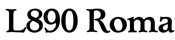 L890 Roman Medium Regular Font