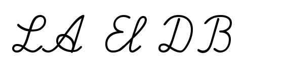LA El DB font, free LA El DB font, preview LA El DB font