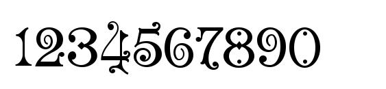Шрифт La Medusa, Шрифты для цифр и чисел