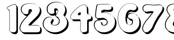 La Negrita Shadow Font, Number Fonts