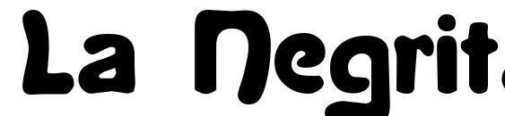 La Negrita font, free La Negrita font, preview La Negrita font
